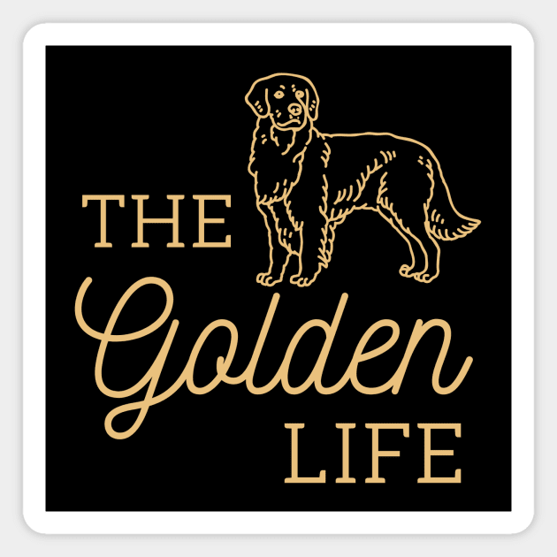 Funny Golden Retriever Gift Magnet by François Belchior